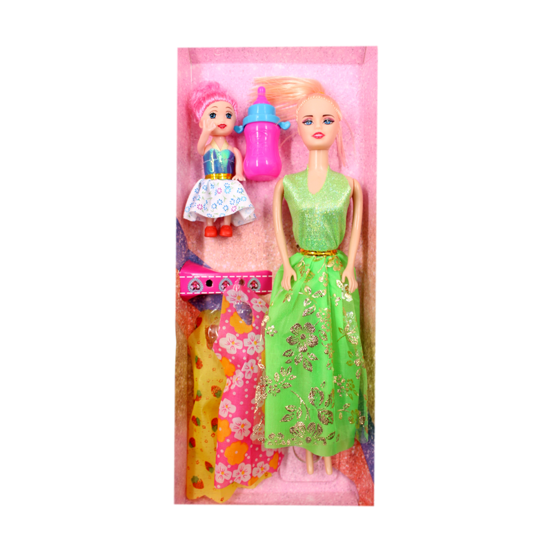 MUÑECA 2 VESTIDOS BB 9001 MM