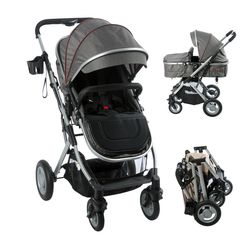 COCHE CUNA MOISES RONDA 135 GRIS EBABY