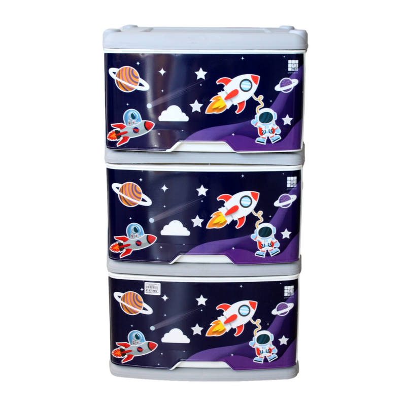 ORGANIZADOR DECORADO ASTRONAUTA X3 RIMO