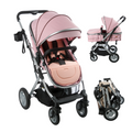 COCHE CUNA MOISES RONDA 135 ROSADO EBABY