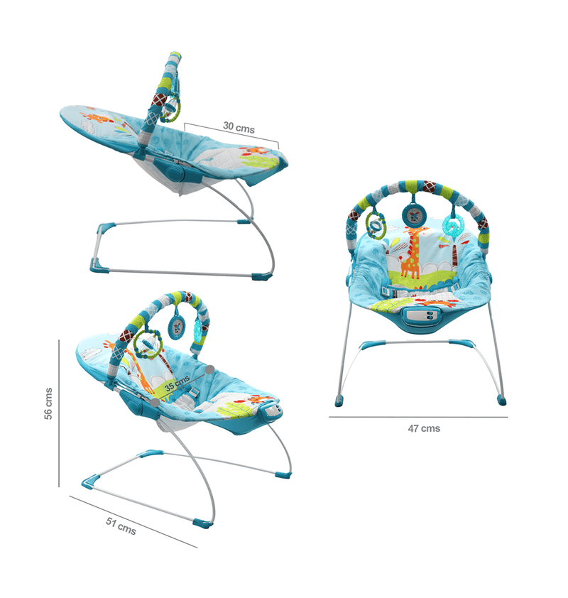 SILLA BOUNCER MUSICAL PB2002 PREMIUM BABY AZUL