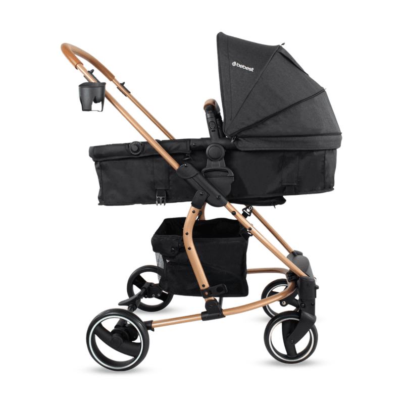 COCHE TRAVEL SYSTEM PRIMA SL461A GOLD BLACK BEBESIT -