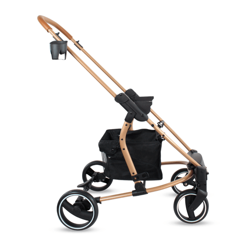 COCHE TRAVEL SYSTEM PRIMA SL461A GOLD BLACK BEBESIT -