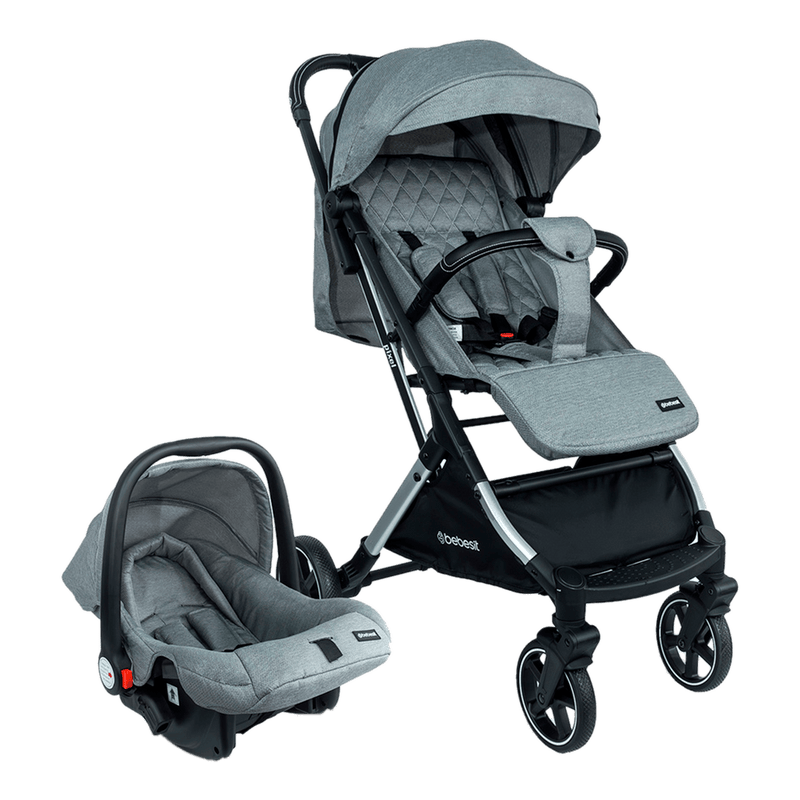 COCHE TRAVEL SYSTEM COMPACTO PIXEL JTS602 BEBESIT GRIS -