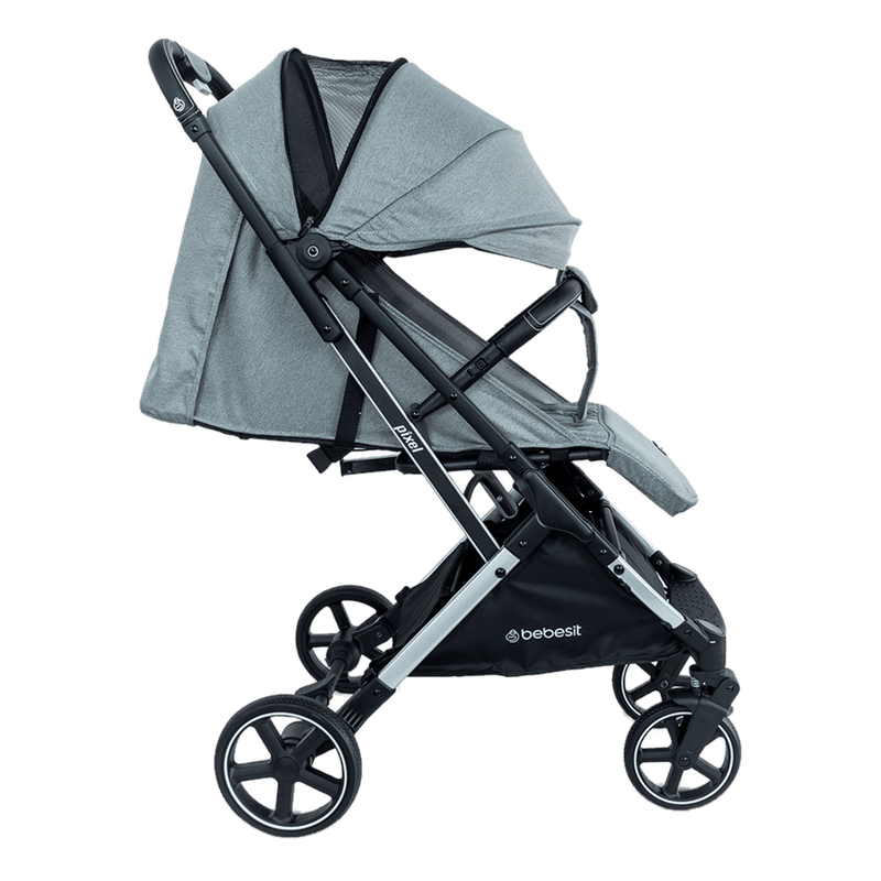 COCHE TRAVEL SYSTEM COMPACTO PIXEL JTS602 BEBESIT GRIS -