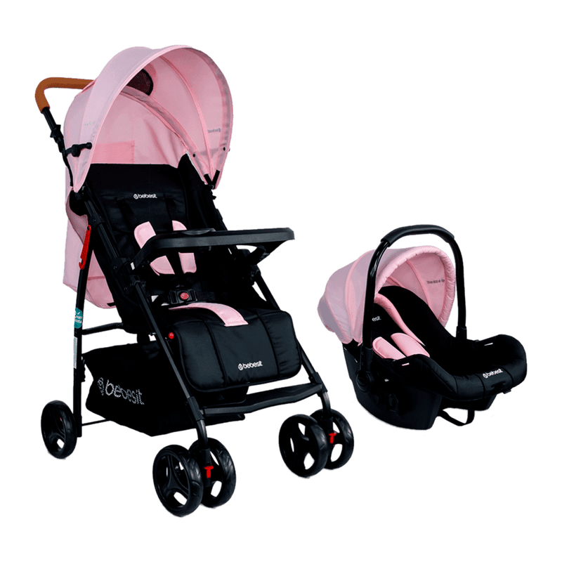 COCHE TRAVEL SYSTEM SUMMER JC2019 BEBESIT ROSADO-