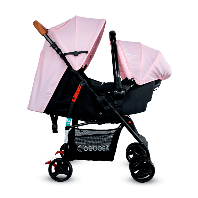 COCHE TRAVEL SYSTEM SUMMER JC2019 BEBESIT ROSADO-