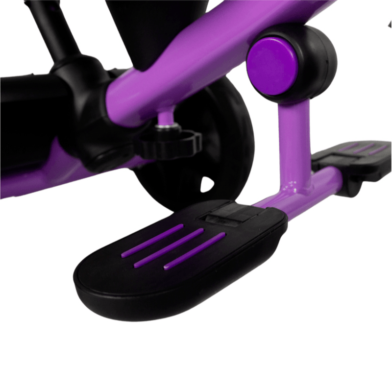 TRICICLO EXPLORE 360 ¡SEGURIDAD, VERSATILIDAD Y ESTILO PARA EL CRECIMIENTO DE TU BEBÉ! PURPURA