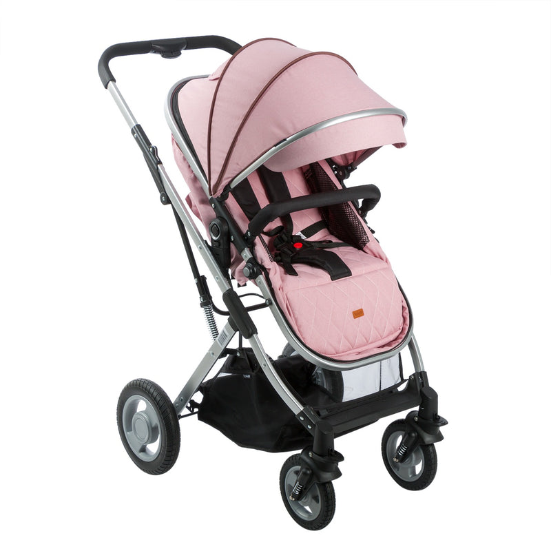 COCHE CUNA MOISES RONDA 135 ROSADO EBABY