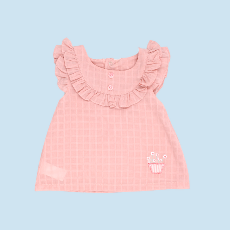 CONJUNTO SHORT BEBE NIÑA 50142 FOR BABY