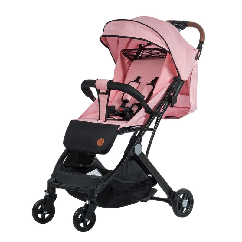 COCHE PASEADOR MALETA COMPACT EB195 ROSADO EBABY