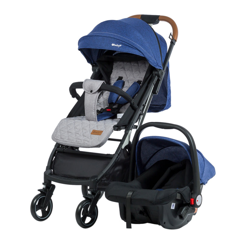 COCHE MALETA CON PORTABEBÉ HAPPY TRAVEL EB198 AZUL EBABY