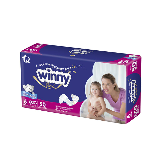 PAÑALES WINNY GOLD ETAPA 6 X50 UND