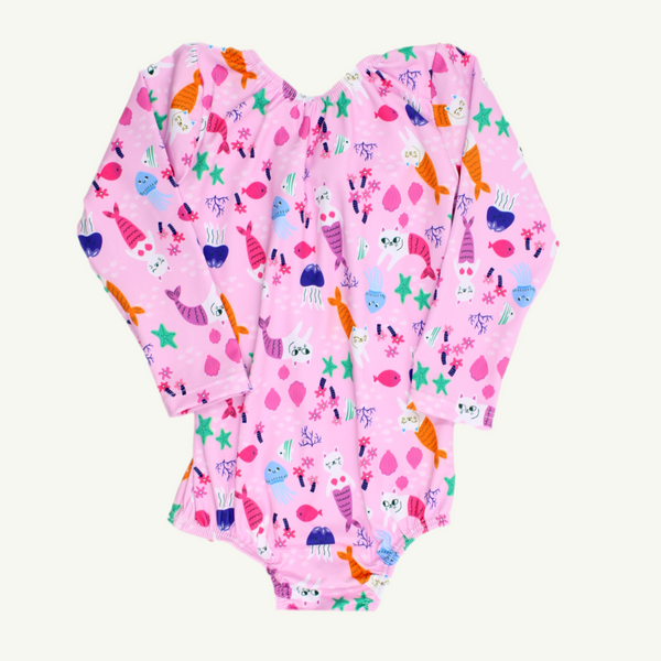 VESTIDO BAÑO MANGA NIÑA 23157 BABY DANTS