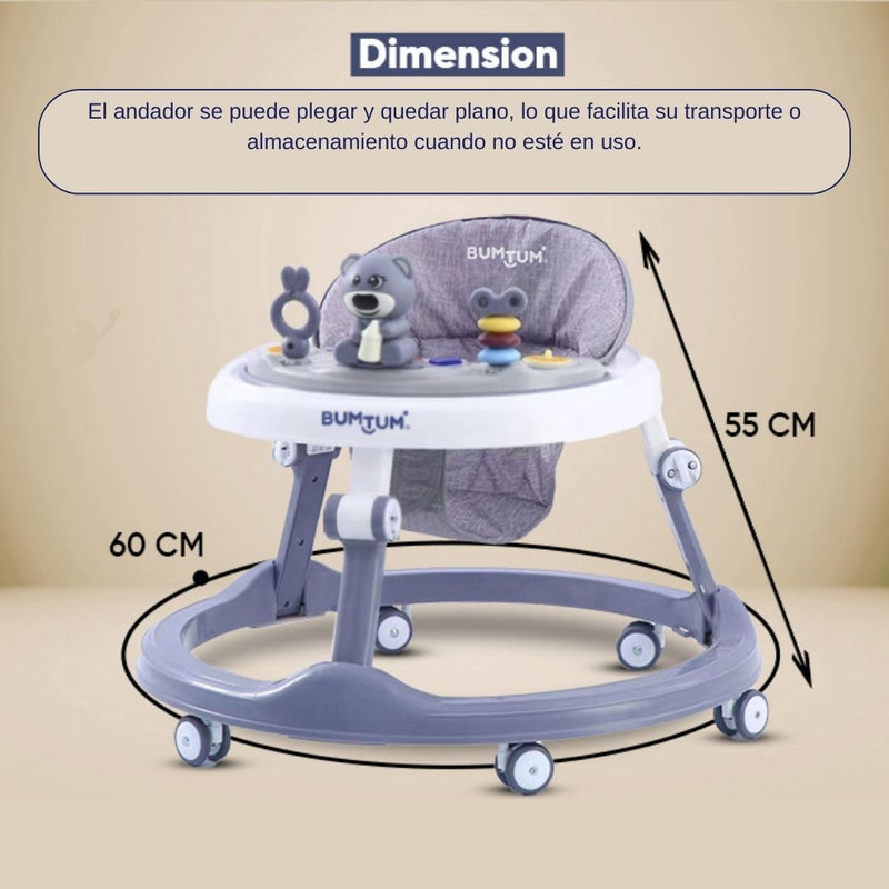 CAMINADOR PARA BEBÉ CON BANDEJA INTERACTIVA Y-W839 MUNBE