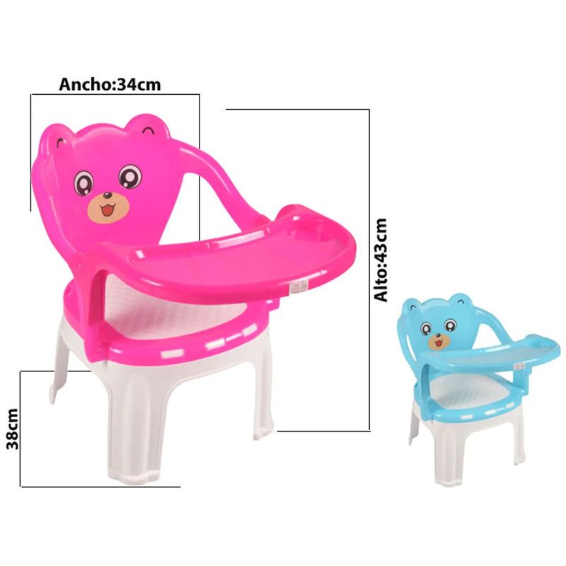 Silla para bebé 2 en 1 con Bandeja Removible Azul