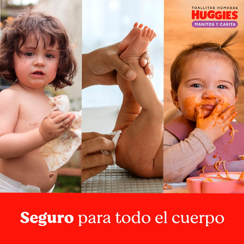 TOALLITAS HÚMEDAS HUGGIES MANITOS Y CARITA X80