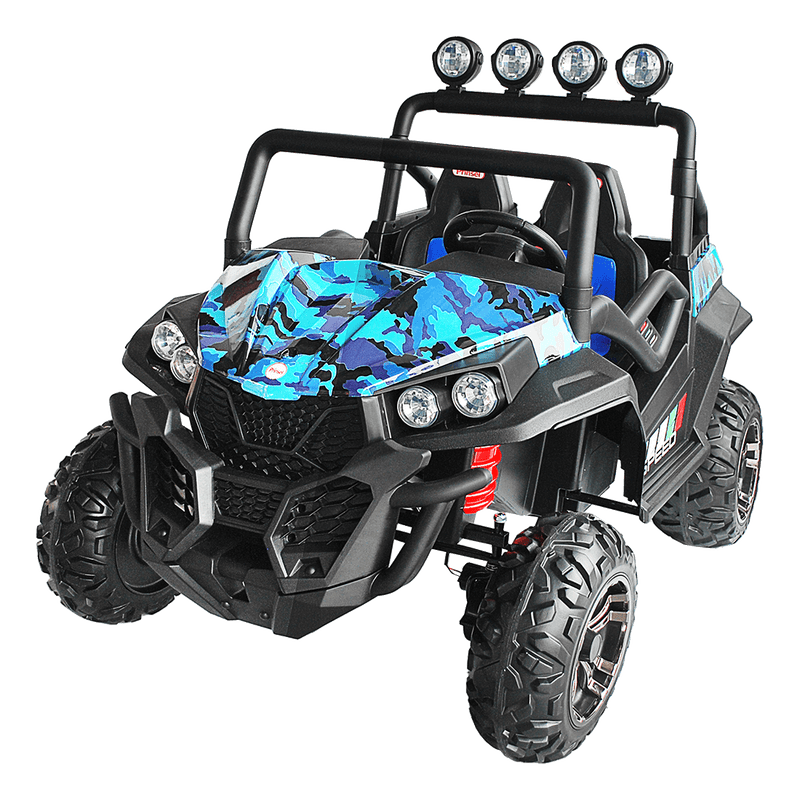 VEHÍCULO TIPO POLARIS CON RUEDAS ST AZUL CAMUFLADO