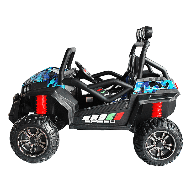 VEHÍCULO TIPO POLARIS CON RUEDAS ST AZUL CAMUFLADO