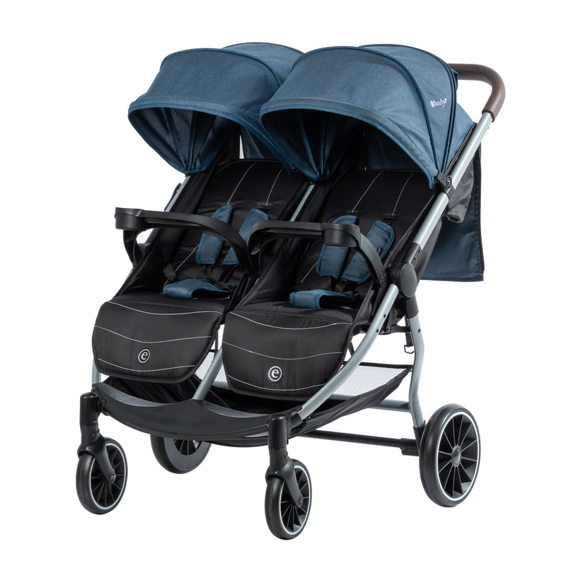 COCHE GEMELAR LEO & LEA EB202-1 EBABY AZUL -