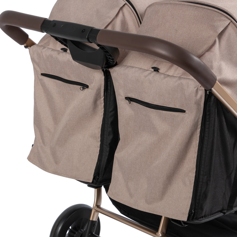 COCHE GEMELAR LEO & LEA EB202-1 EBABY GRIS OSCURO -