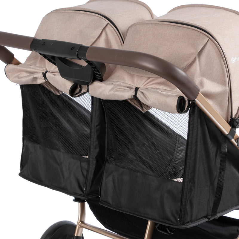 COCHE GEMELAR LEO & LEA EB202-1 EBABY BEIGE -