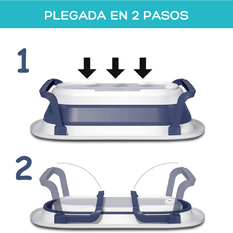 BAÑERA PLEGABLE CON TERMÓMETRO BTF-10 BEBESITOS