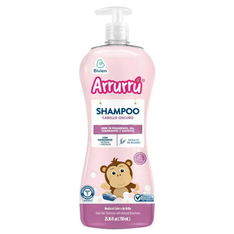 SHAMPOO CABELLO OSCURO X750ML + GRATIS TOALLITAS HUMEDAS X20 UND AAB534 ARRURRÚ