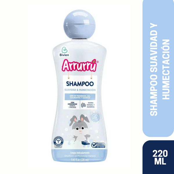 SHAMPOO SUAVIDAD Y HUMECTACIÓN X220ML AAB010 ARRURRÚ