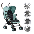 COCHE PASEADOR BASTON ZAZU EB217 VERDE EBABY