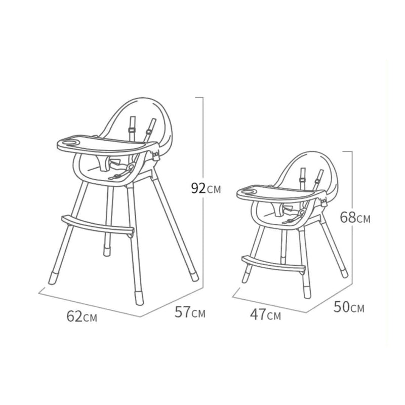 SILLA COMEDOR 509S TURQUÍ BABY KAYS