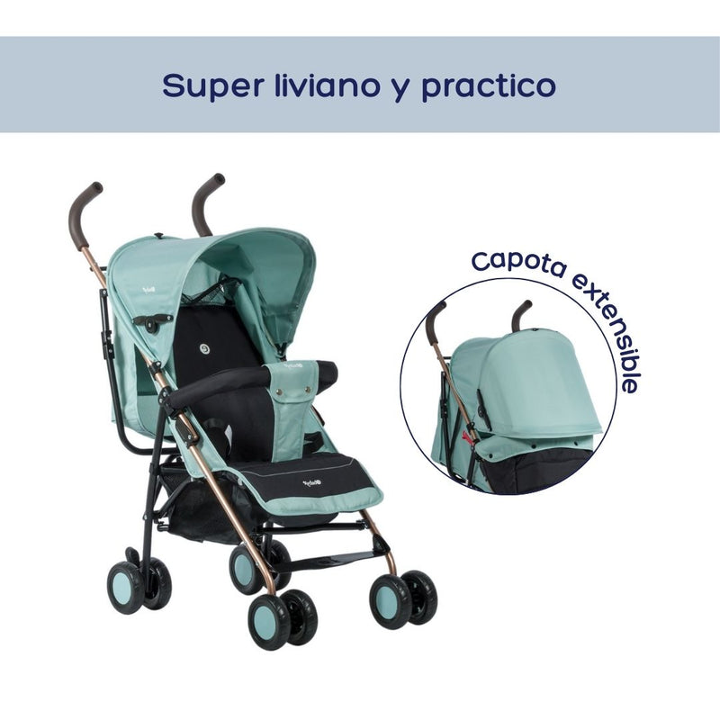 COCHE PASEADOR BASTON ZAZU EB217 VERDE EBABY