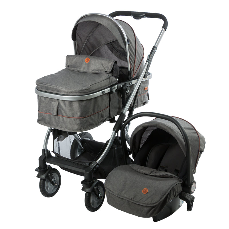 COCHE TRAVEL SYSTEM RONDA PLUS EB132 GRIS EBABY