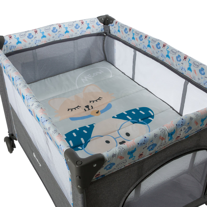 CUNA CORRAL COLECHO NALA EB751-1 AZUL EBABY