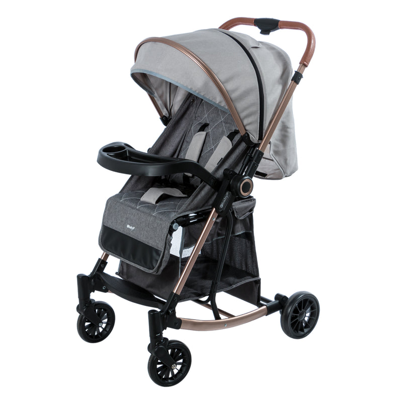 COCHE MECEDORA BOUNCY EB116 GRIS CLARO EBABY