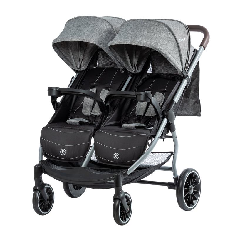 COCHE GEMELAR LEO & LEA EB202-1 EBABY GRIS OSCURO -