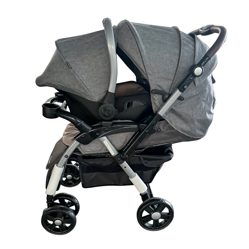 COCHE TRAVEL SYSTEM BRAVIAR GRIS EB1092-1 EBABY