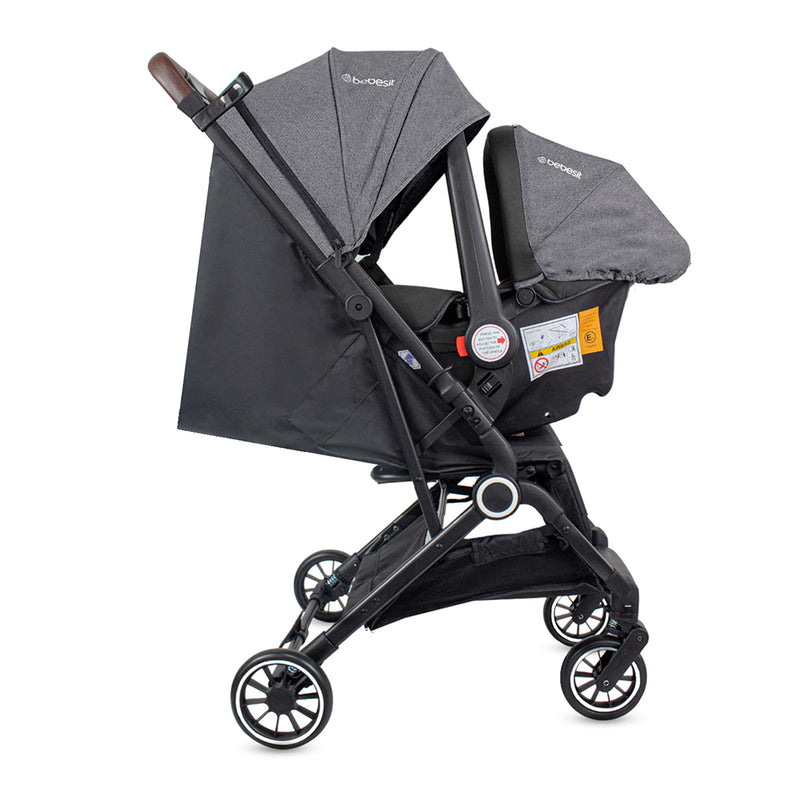 COCHE TRAVEL SYSTEM MICRO JCTSX5 GRIS BEBESIT -