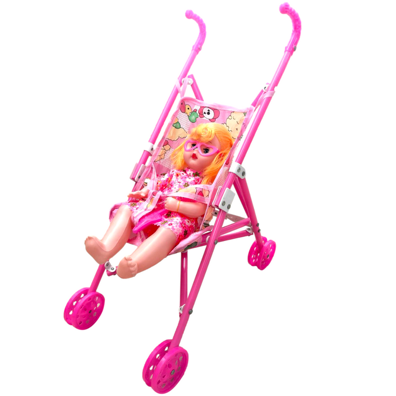 COCHE PASEADOR + MUÑECA S876-6 MUNBE