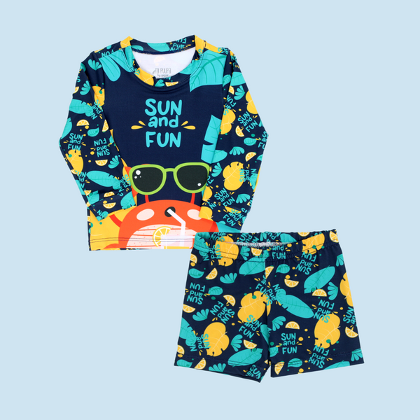 VESTIDO DE BAÑO NIÑO ML CANGREJO 3902 MI PUPA