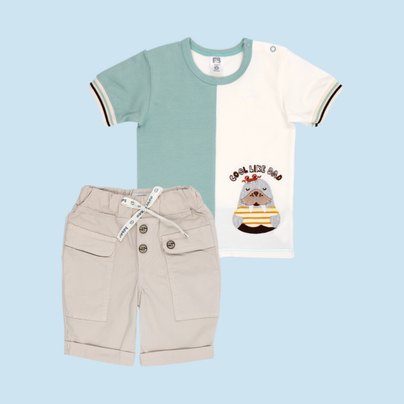 CONJUNTO BERMUDA NIÑO 50103 FOR BABY