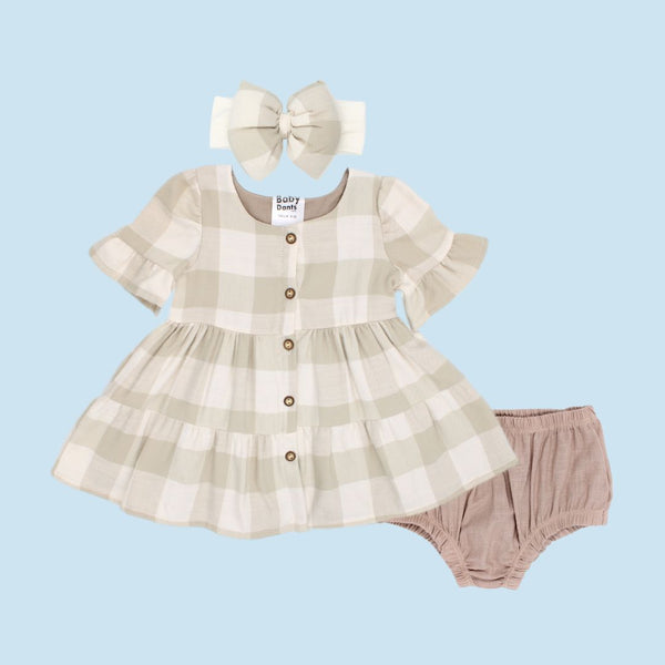 VESTIDO+ BALACA + PANTY 24001 BABY DANTS
