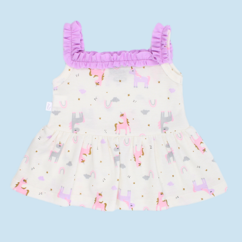 VESTIDO UNICORNIO +CUCO 2099 CRECIENDO BABY