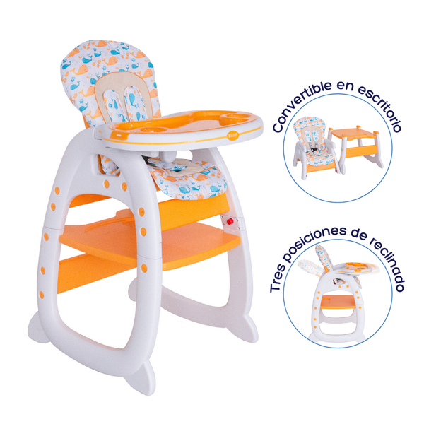 SILLA DE COMER MERLY EB625-1 EBABY - AMARILLO