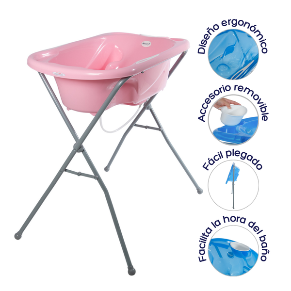 BAÑERA TALI EB840 ROSADO EBABY -