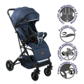 COCHE MALETA BALU EB138 AZUL EBABY