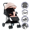 COCHE MALETA FAISE EB145 ROSADO EBABY