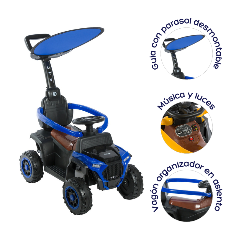 CARRO MONTABLE BUGGY EB351 AZUL EBABY -