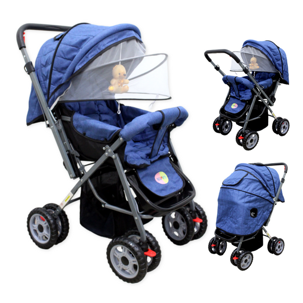 COCHE REVERSIBLE NBL AZUL BEBESITOS
