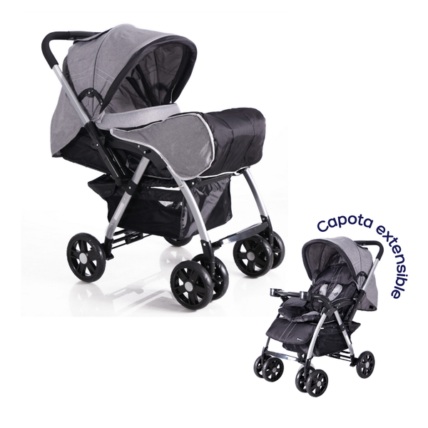 COCHE PASEO ROSSY EB1130 GRIS EBABY
